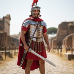 Rzymski Miecz Gladius z Pochwą i Symbolem Chi-Rho - Pod tym Znakiem Zwyciężysz JT6234S - 3