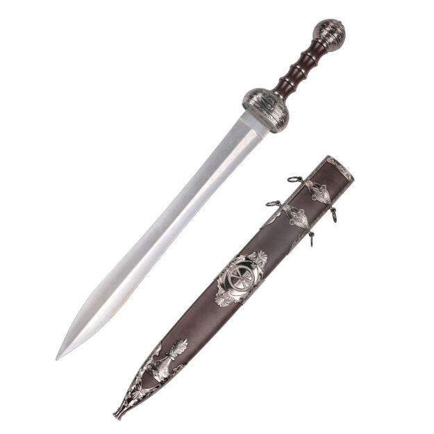 Rzymski Miecz Gladius z Pochwą i Symbolem Chi-Rho - Pod tym Znakiem Zwyciężysz JT6234S