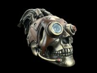 RZEŹBA CZASZKA Czacha STEAMPUNK - VERONESE (WU76300V4) - 7