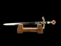 NOŻYK DO LISTÓW MIECZ RYCERSKI ZAKONU TEMPLARIUSZY (31)plus stojak - 2