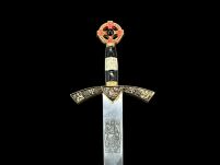 NOŻYK DO LISTÓW MIECZ RYCERSKI ZAKONU TEMPLARIUSZY (31)plus stojak - 3