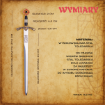 NOŻYK DO LISTÓW MIECZ RYCERSKI ZAKONU TEMPLARIUSZY (31)plus stojak - 15