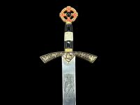 NOŻYK DO LISTÓW MIECZ RYCERSKI ZAKONU TEMPLARIUSZY (31)plus stojak - 11