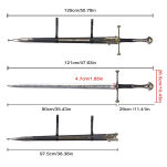 Miecz Aragorna Narsil Inspirowany Władca Pierścieni LOTR z Pochwą i Zawieszką 129 cm JT6334 Lord of The Rings - 13
