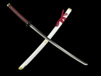 KATANA BIAŁA SAMURAJSKI MIECZ Z POCHWĄ + STOJAK ZS636 - 10