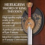 Miecz Króla Theodena Herugrim Inspirowany Lord of The Rings z Zawieszką 97 cm JT6203B - 9