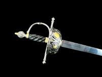 NOŻYK DO LISTÓW WSPANIAŁY RENESANSOWY RAPIER (11) plus stojak - 27