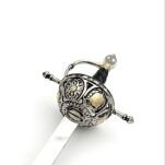 NOŻYK DO LISTÓW WSPANIAŁY RENESANSOWY RAPIER (11) plus stojak - 5