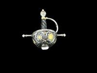 NOŻYK DO LISTÓW WSPANIAŁY RENESANSOWY RAPIER (11) plus stojak - 8