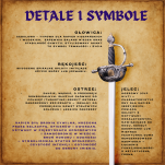 NOŻYK DO LISTÓW WSPANIAŁY RENESANSOWY RAPIER (11) plus stojak - 25