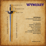 NOŻYK DO LISTÓW WSPANIAŁY RENESANSOWY RAPIER (11) plus stojak - 26