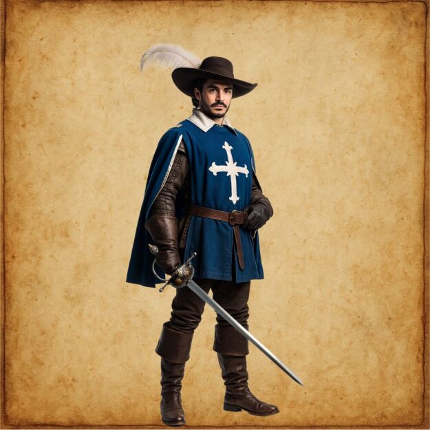 NOŻYK DO LISTÓW WSPANIAŁY RENESANSOWY RAPIER (11) plus stojak