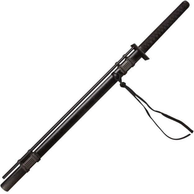 Miecz Katana Ninja Ostry Treningowy Stal 1045 z Dmuchawką D127