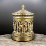 FIGURKA PANTEON Grecki DWUNASTU Olimpijczyków SZKATUŁKA obrotowa Veronese WU78303A4 - 2