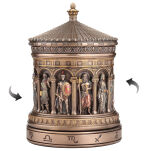 FIGURKA PANTEON Grecki DWUNASTU Olimpijczyków SZKATUŁKA obrotowa Veronese WU78303A4 - 4