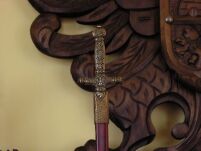 NOŻYK DO LISTÓW PARADNA SZPADA NAPOLEOŃSKA Z POCHWĄ  (F-3029) - 2