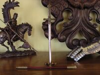 NOŻYK DO LISTÓW PARADNA SZPADA NAPOLEOŃSKA Z POCHWĄ  (F-3029) - 3