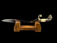 Nożyk do listów miniaturka miecz falcata Aleksandra Wielkiego (24)plus stojak - 2