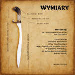 Nożyk do listów miniaturka miecz falcata Aleksandra Wielkiego (24)plus stojak - 15