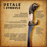 Nożyk do listów miniaturka miecz falcata Aleksandra Wielkiego (24)plus stojak - 16