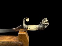 Nożyk do listów miniaturka miecz falcata Aleksandra Wielkiego (24)plus stojak - 3