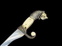 Nożyk do listów miniaturka miecz falcata Aleksandra Wielkiego (24)plus stojak - 4