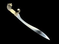 Nożyk do listów miniaturka miecz falcata Aleksandra Wielkiego (24)plus stojak - 12