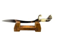 Nożyk do listów miniaturka miecz falcata Aleksandra Wielkiego (24)plus stojak - 13