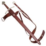 OKAZAŁY MIECZ TEMPLARIUSZY Z POCHWĄ I PASEM  (WS502356) Pasowanie Wojowników Maryi - 4