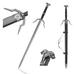Duży miecz Geralta z pochwą i pasem 126 cm inspirowany Wiedźmin the Witcher dekoracyjny 9322 - 4