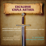 DUŻY NOŻYK DO LISTÓW EKSKALIBUR KRÓLA ARTURA (01) plus stojak - 13