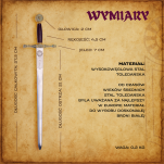 DUŻY NOŻYK DO LISTÓW EKSKALIBUR KRÓLA ARTURA (01) plus stojak - 15