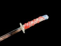 Nożyk do listów miniaturka historyczny miecz japońska katana (13)plus stojak - 17