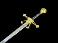 NOŻYK DO LISTÓW MINIATURKA MIECZ ROBINA Z LOCKSLEY (03) plus stojak - 2