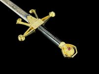 NOŻYK DO LISTÓW MINIATURKA MIECZ ROBINA Z LOCKSLEY (03) plus stojak - 10