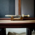 NOŻYK DO LISTÓW MINIATURKA RZYMSKIEGO GLADIUSA (30)plus stojak - 9