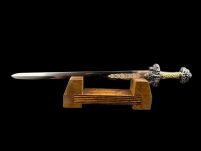 Nożyk do listów miniaturka historyczny miecz wikingów (02) plus stojak - 2