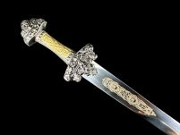 Nożyk do listów miniaturka historyczny miecz wikingów (02) plus stojak - 17