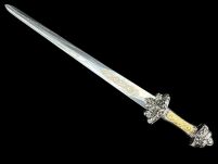 Nożyk do listów miniaturka historyczny miecz wikingów (02) plus stojak - 21