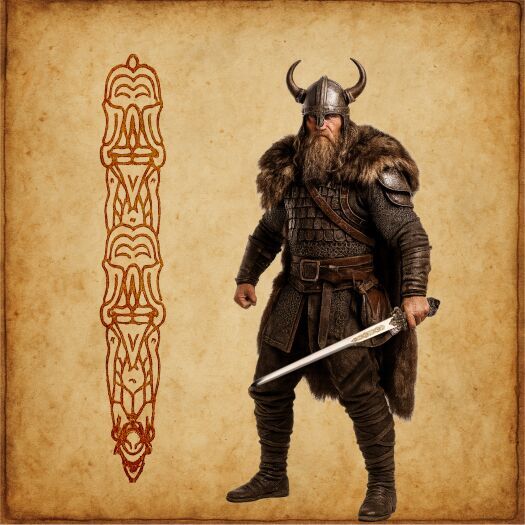 Nożyk do listów miniaturka historyczny miecz wikingów (02) plus stojak