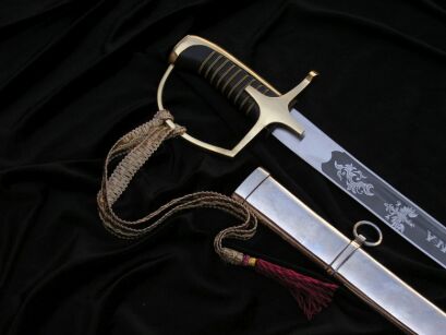 Szabla Polska Oficerska Wojska Polskiego WZ 1976 z Pochwą Honor i Ojczyzna + chwost