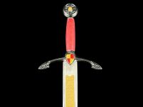 NOŻYK DO LISTÓW MINIATURKA HISTORYCZNY MIECZ CZARNEGO KSIĘCIA (10)plus stojak - 2