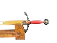 NOŻYK DO LISTÓW MINIATURKA HISTORYCZNY MIECZ CZARNEGO KSIĘCIA (10)plus stojak - 6