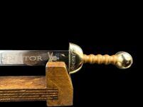 Nożyk do listów miniaturka historyczny miecz gladiatorów (04) plus stojak - 3