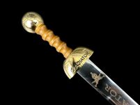Nożyk do listów miniaturka historyczny miecz gladiatorów (04) plus stojak - 11