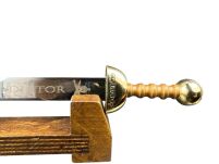 Nożyk do listów miniaturka historyczny miecz gladiatorów (04) plus stojak - 13