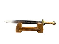 Nożyk do listów miniaturka historyczny miecz gladiatorów (04) plus stojak - 15