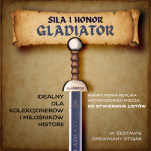 Nożyk do listów miniaturka historyczny miecz gladiatorów (04) plus stojak - 18